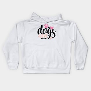 DOG'S love Kids Hoodie